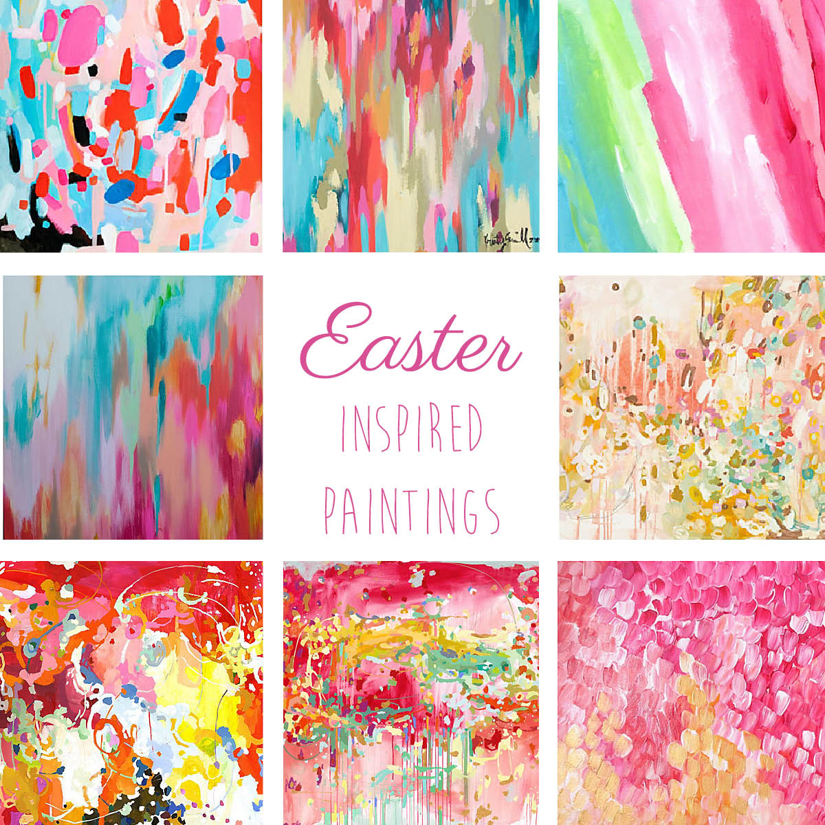 Easter Inspired Paintings on A Few of My Favorite Things