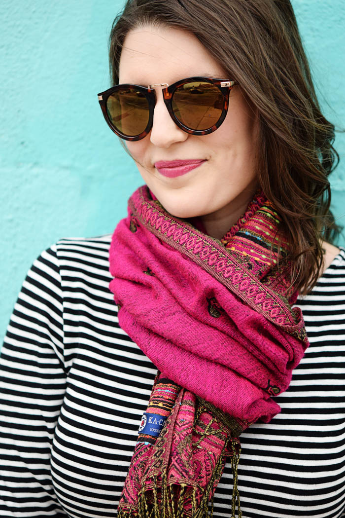 Black and White Striped Top J Crew