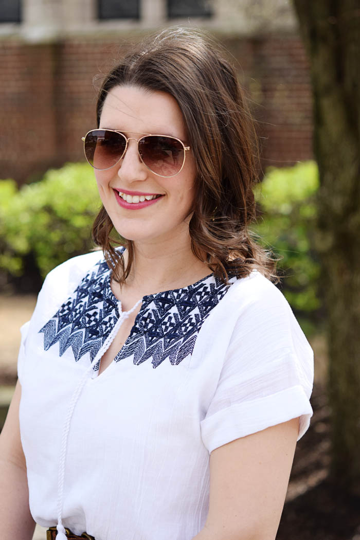 Spring White Dress on An Explorer's Heart