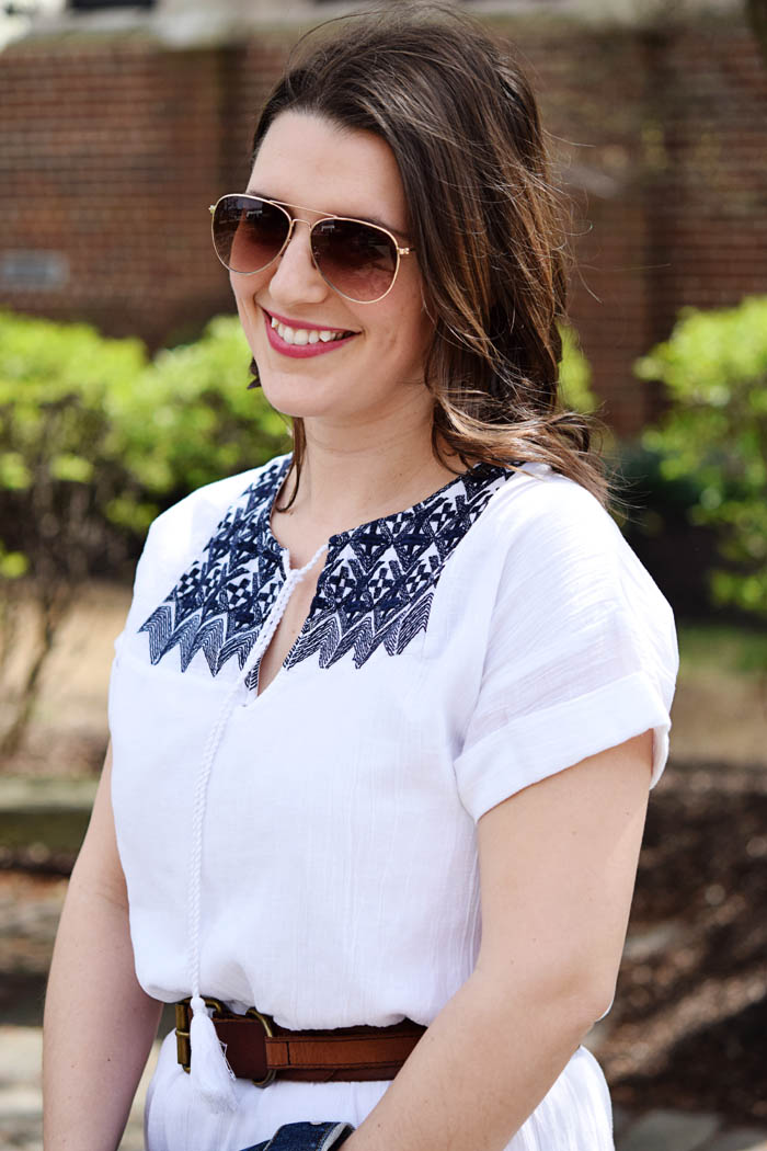 Spring White Dress on An Explorer's Heart