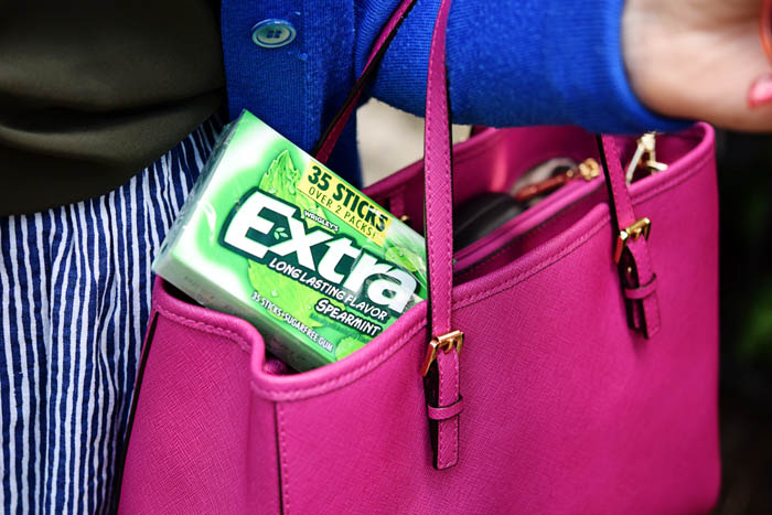 Sharing what's in my bag with Wrigley's Extra Gum. To see the full post head to AnExplorersHeart.com