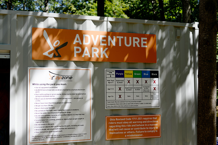 ZipZone Adventure Park in Columbus, Ohio on AnExplorersHeart.com