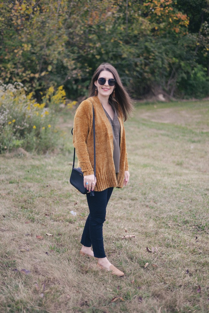 Chenille Cardigan Sweater Cozy Soft shop the look on AnExplorersHeart.com